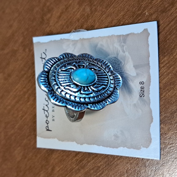 Western turquoise ring size 8/ BUNDLE ONLY 2or more items - Picture 1 of 4